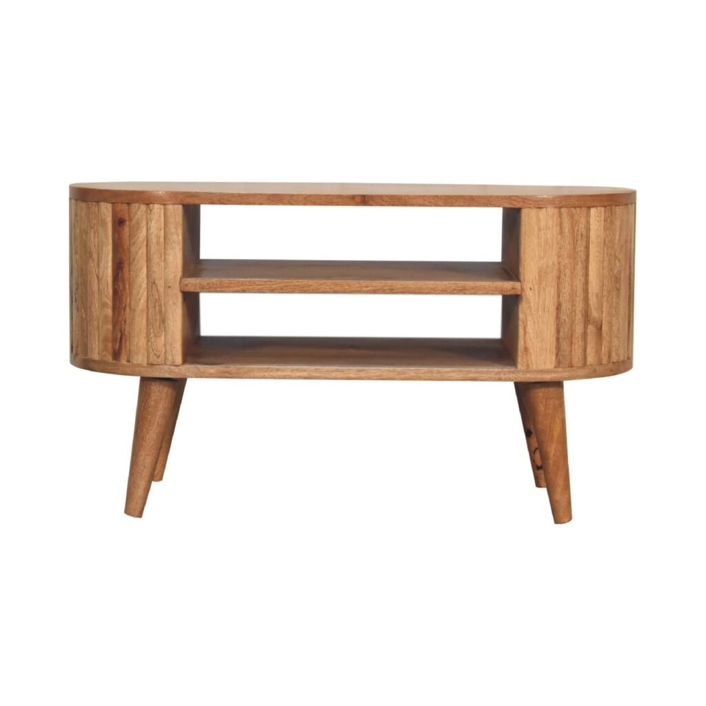 Szafka RTV Artisan IN3419 – lite drewno mango, wykończenie dębowe