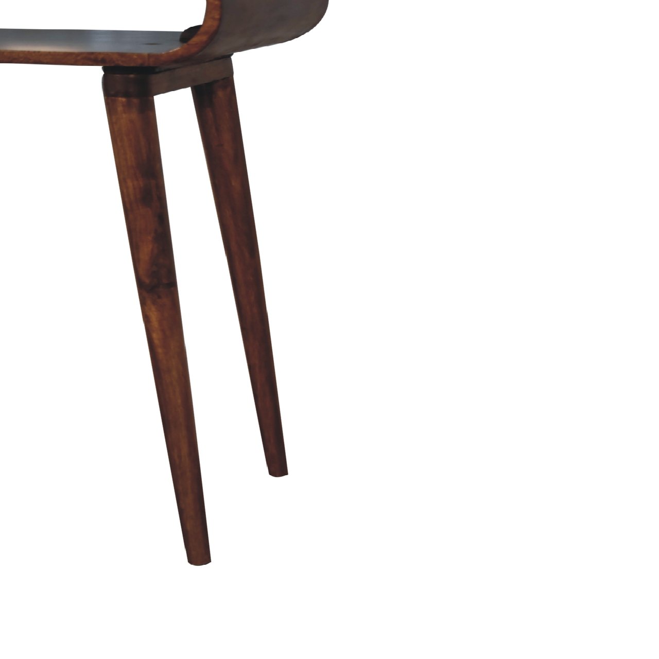 Stół z litego drewna mango – kasztanowy, 90 cm — model IN3425 - obrazek 6