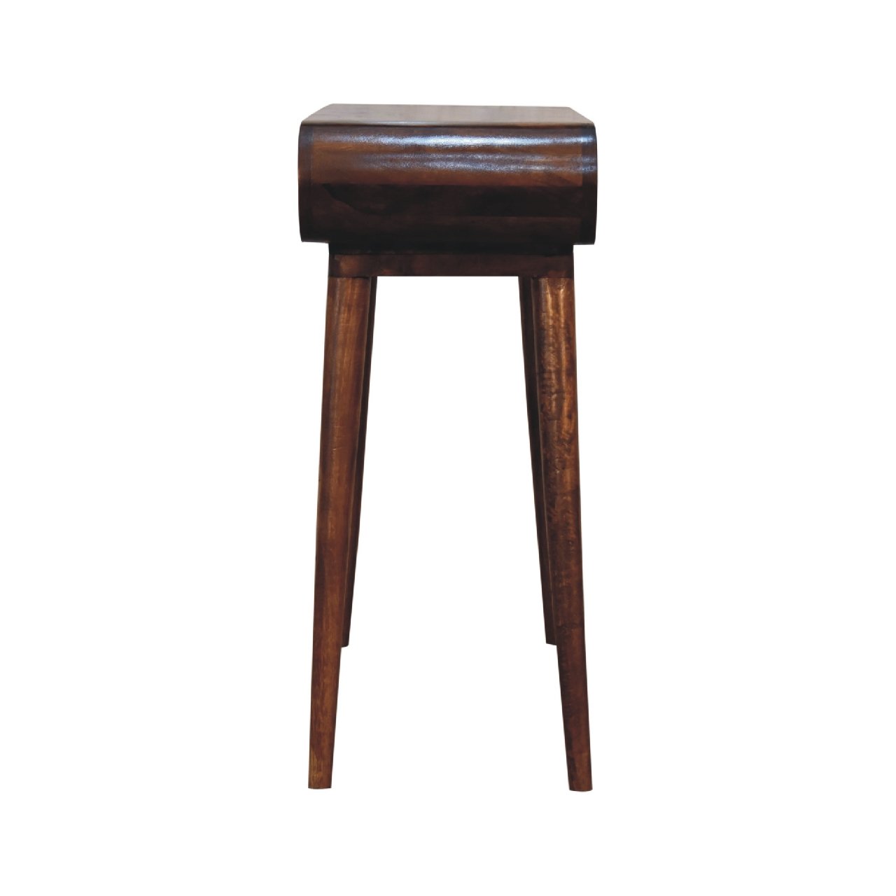 Stół z litego drewna mango – kasztanowy, 90 cm — model IN3425 - obrazek 7