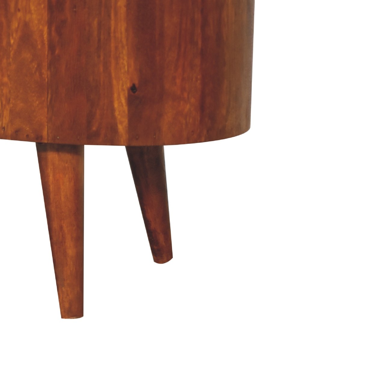 Szafka RTV z litego drewna mango – kasztanowa, 90 cm — model IN3426 - obrazek 6