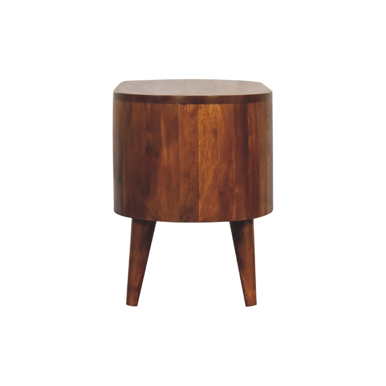 Szafka RTV z litego drewna mango – kasztanowa, 90 cm — model IN3426 - obrazek 8
