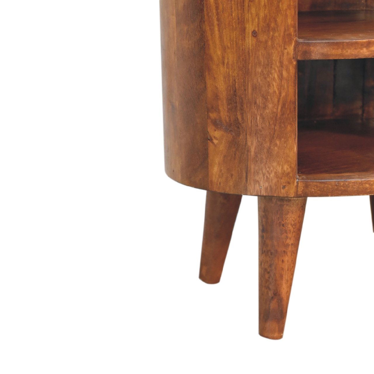 Szafka nocna z litego drewna mango – kasztanowa, 40 cm — model IN3427 - Image 7