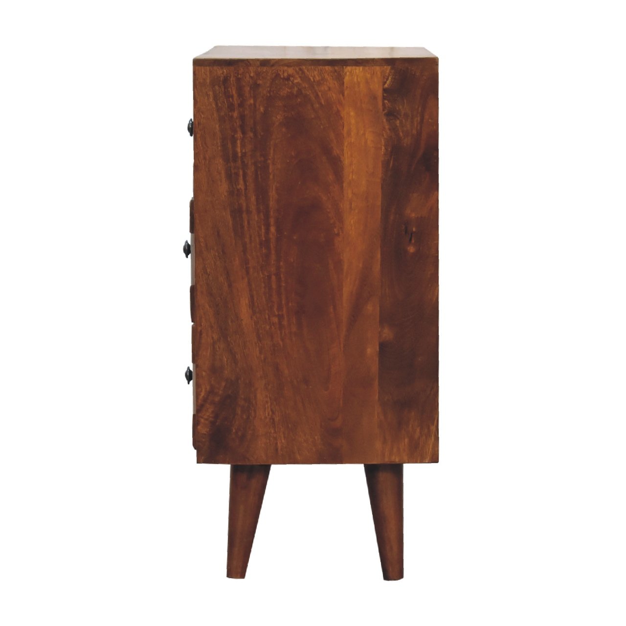 Komoda z litego drewna mango – kasztanowa, 55 cm - Image 8