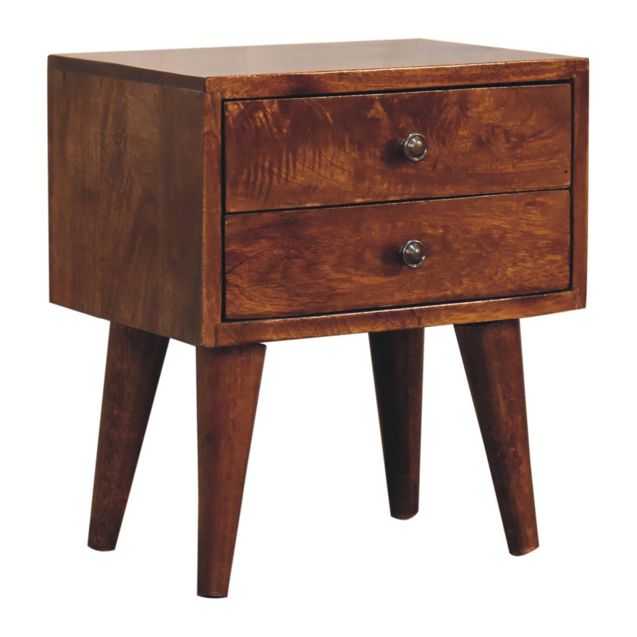 Szafka nocna Artisan IN3450 – lite drewno mango, wykończenie kasztanowe - Image 2