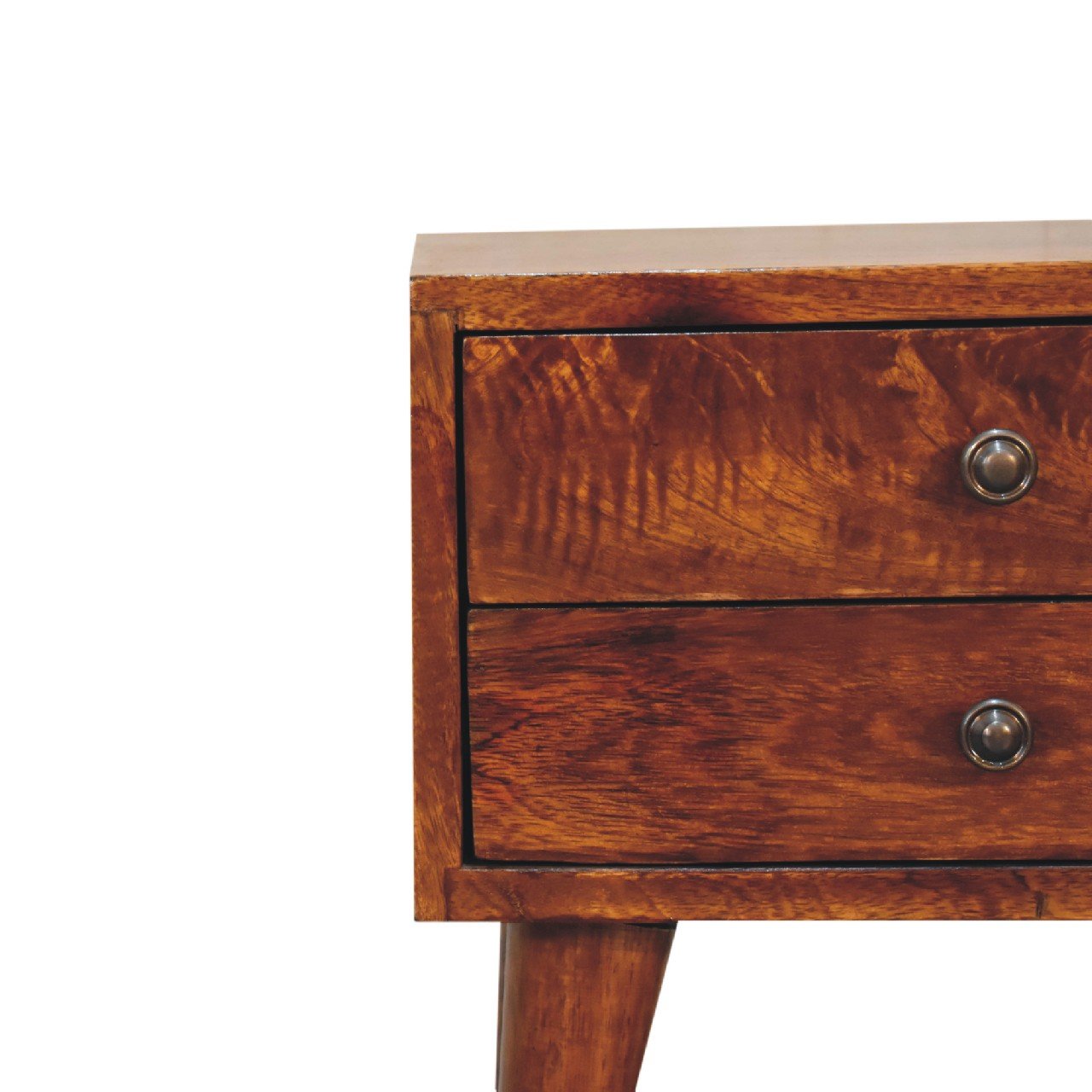 Szafka nocna Artisan IN3450 – lite drewno mango, wykończenie kasztanowe - Image 4