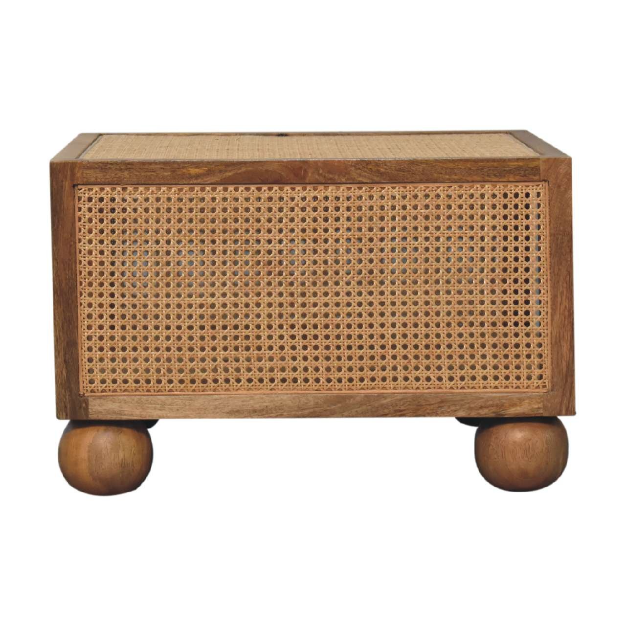 Stolik kawowy Artisan IN3463 – lite drewno mango, wykończenie dębowe - obrazek 6