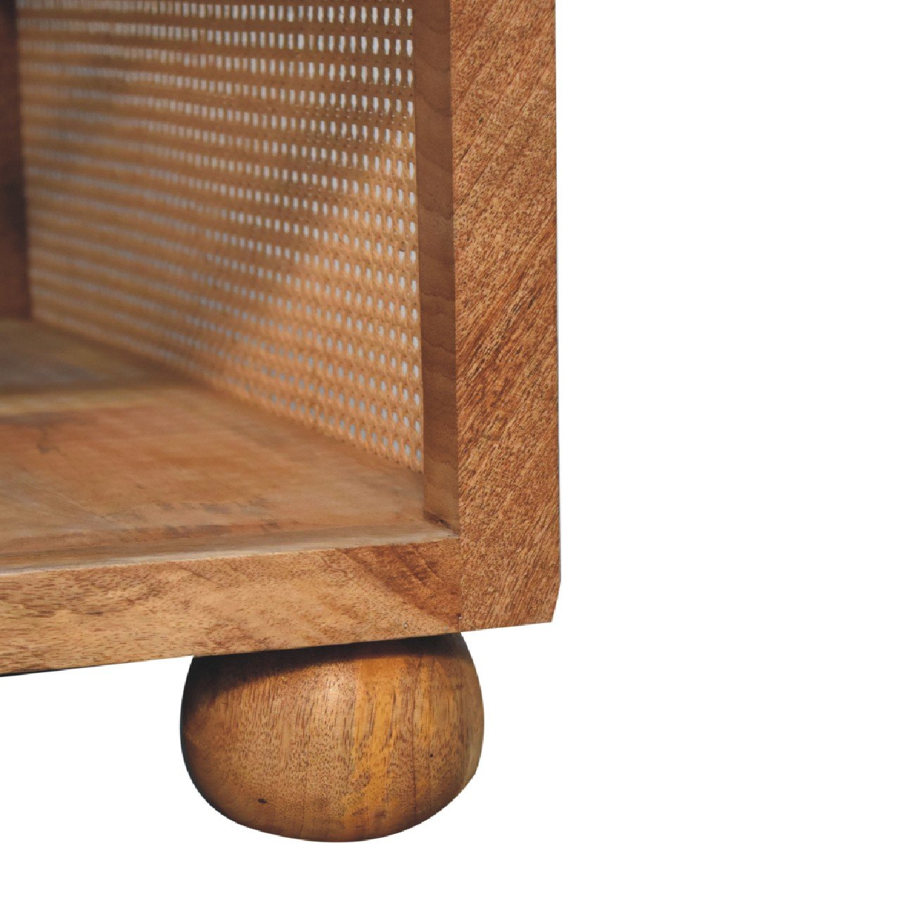 Stolik kawowy Artisan IN3464 – lite drewno mango, wykończenie dębowe - obrazek 6