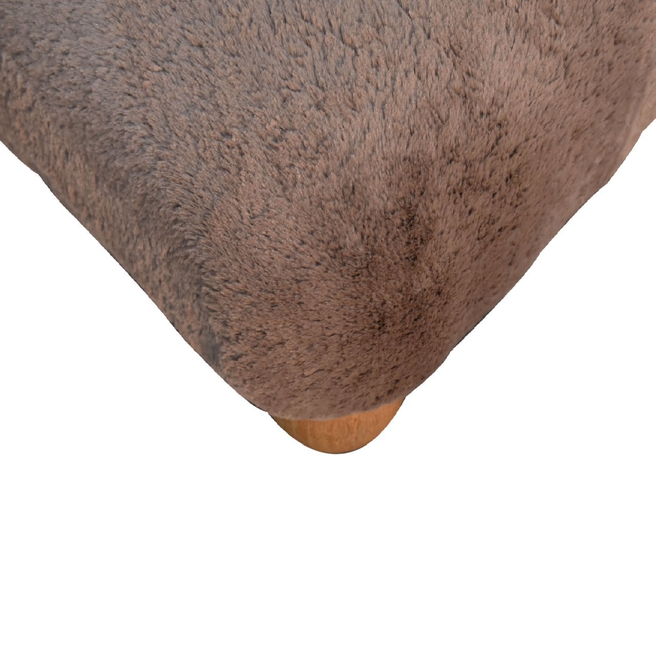 Pufa lub podnóżek Artisan IN3483 – lite drewno mango, wykończenie dębowe - Image 8