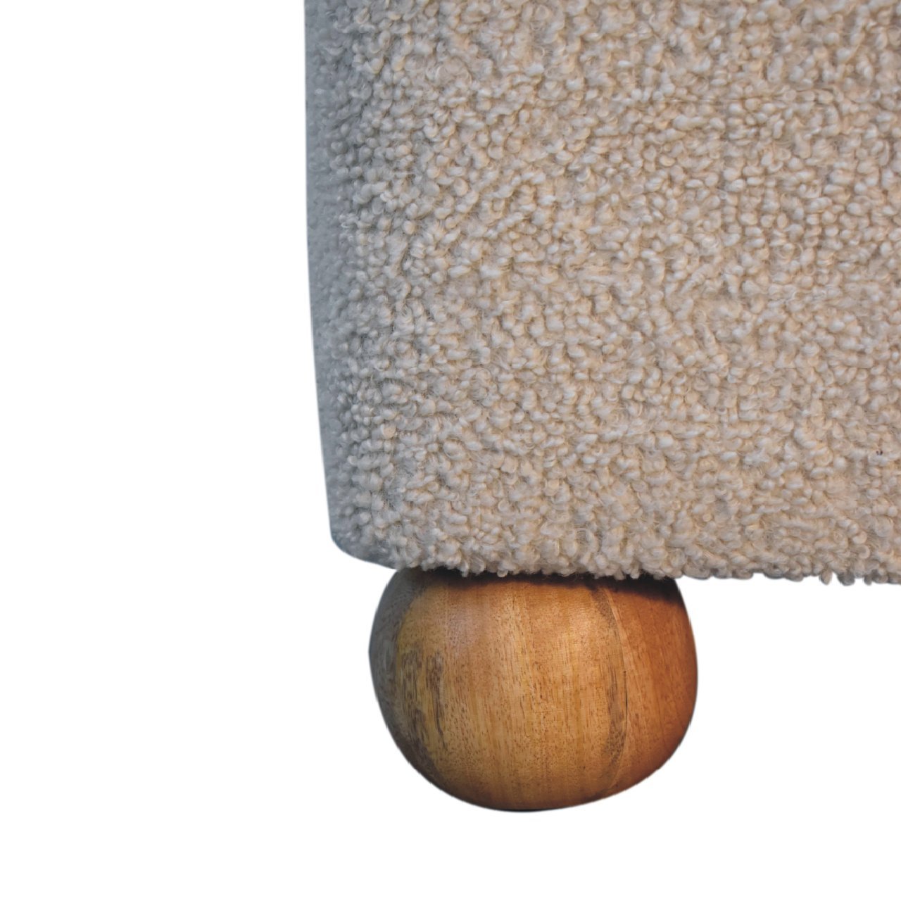 Pufa lub podnóżek Artisan IN3500 – lite drewno mango, wykończenie dębowe - Image 8