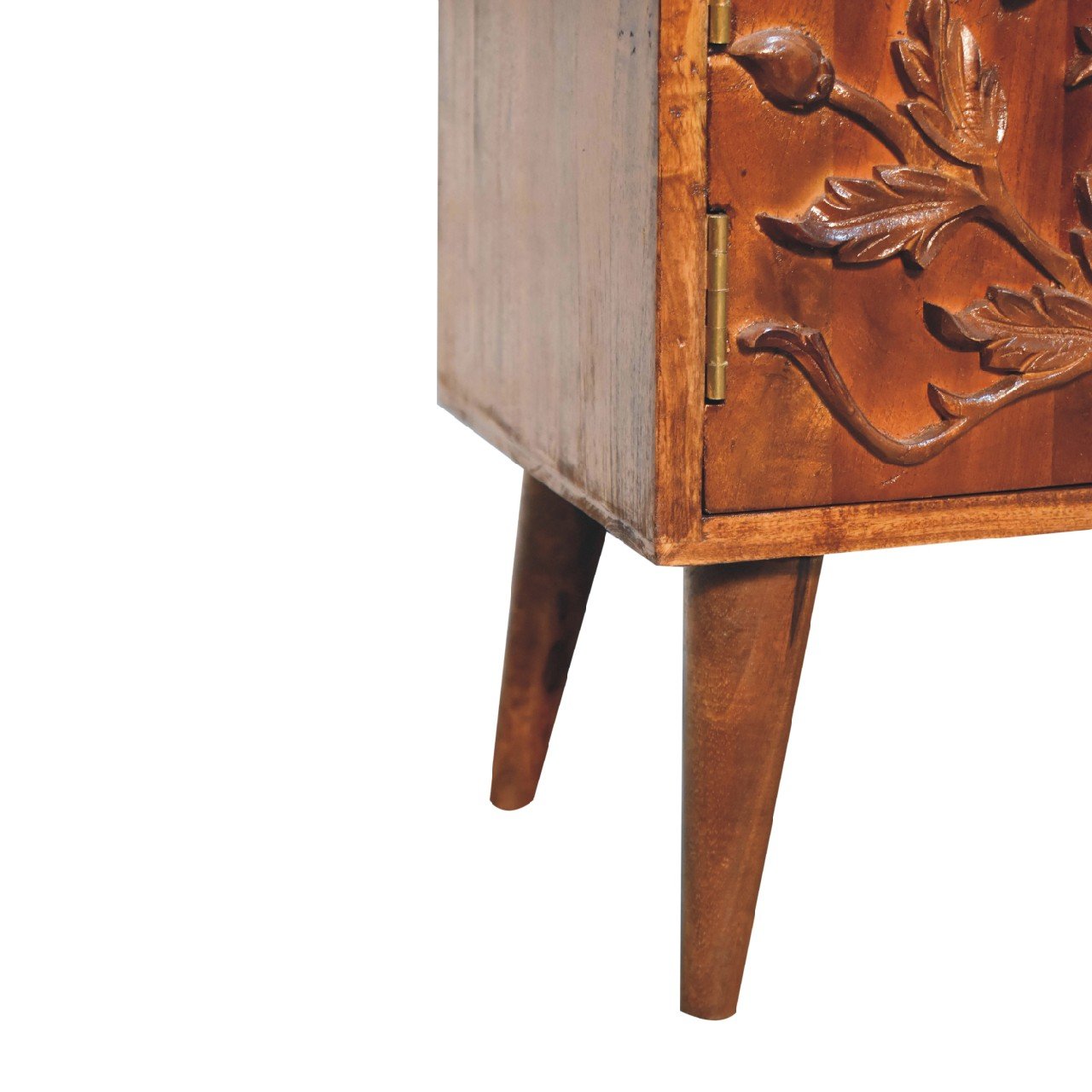 Szafka RTV z naturalnych materiałów – kasztanowa, 110 cm - Image 6