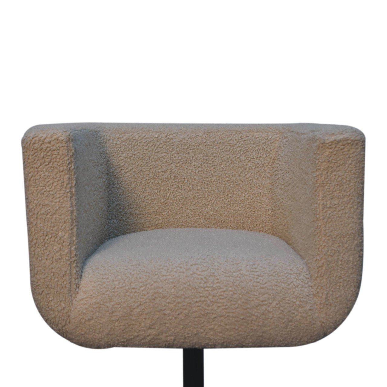 Krzesło z drewna i tkaniny bouclé – 65 cm - Image 5