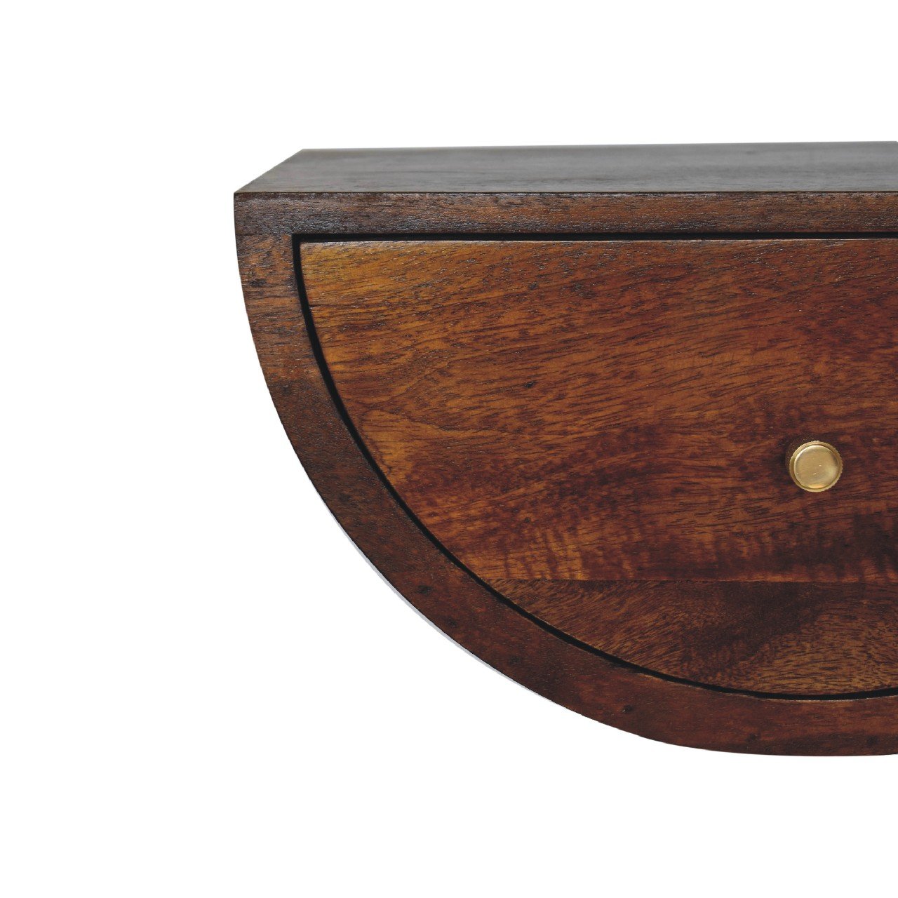 Szafka nocna z litego drewna mango – kasztanowa, 45 cm — model IN3543 - Image 4