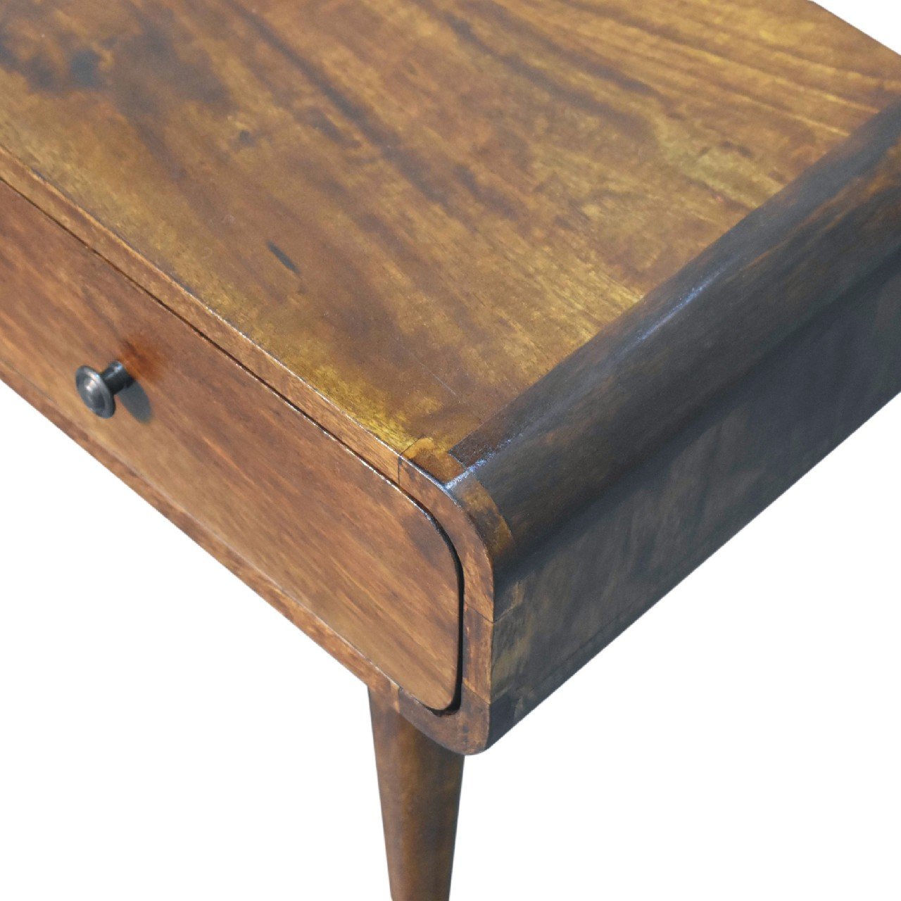 Stolik kawowy Artisan IN3545 – lite drewno mango, wykończenie kasztanowe - obrazek 4