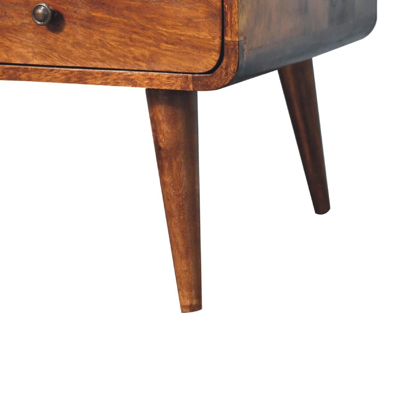 Stolik kawowy Artisan IN3545 – lite drewno mango, wykończenie kasztanowe - obrazek 6