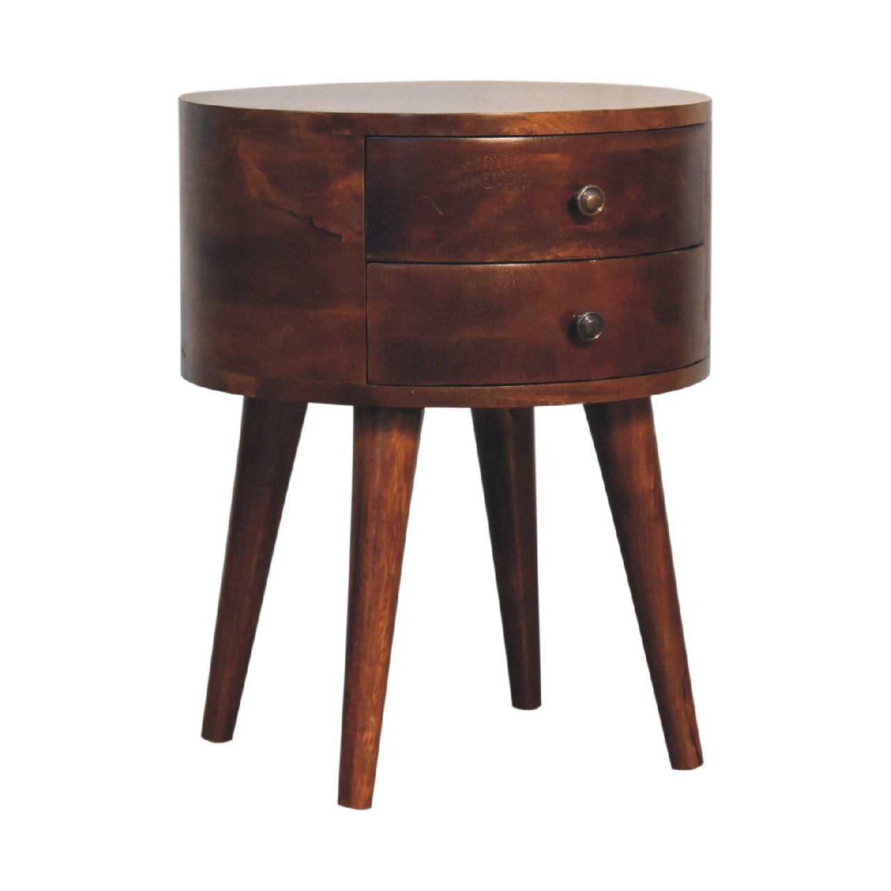 Szafka nocna Artisan IN3546 – lite drewno mango, wykończenie kasztanowe - Image 2