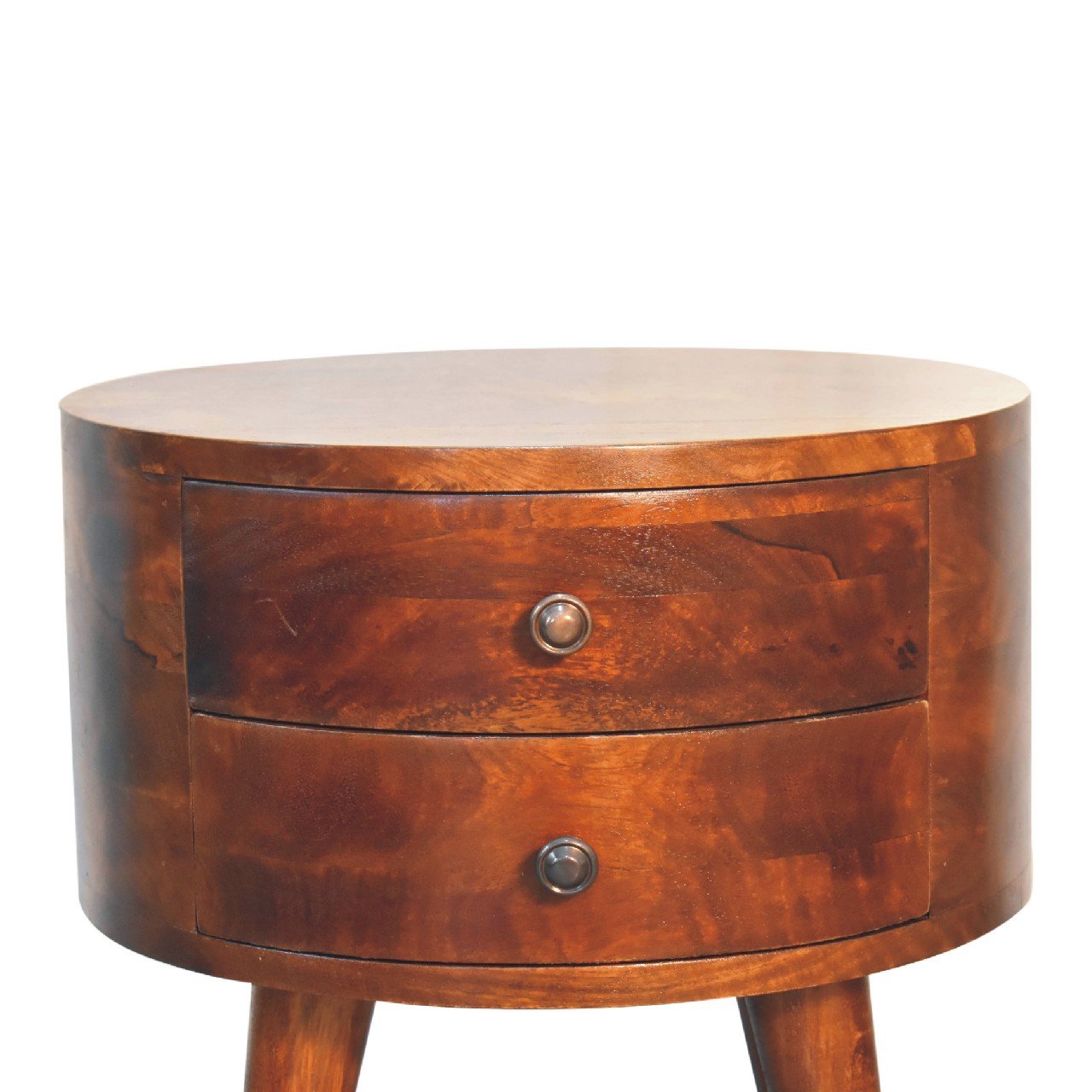 Szafka nocna Artisan IN3546 – lite drewno mango, wykończenie kasztanowe - Image 4