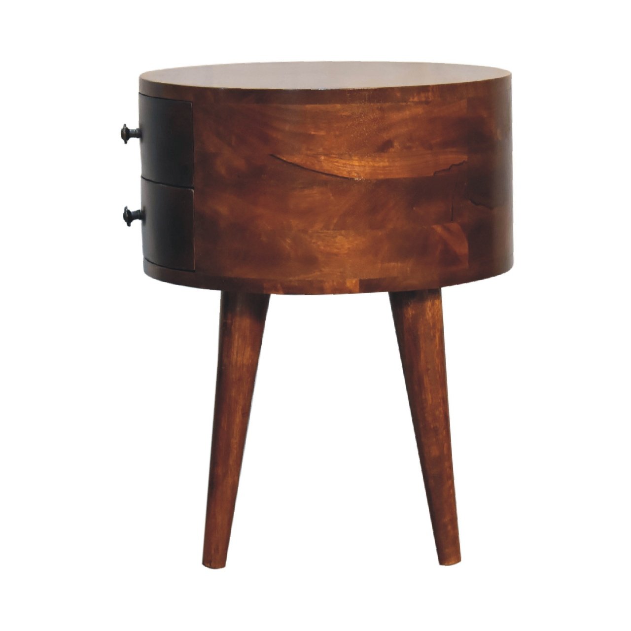Szafka nocna Artisan IN3546 – lite drewno mango, wykończenie kasztanowe - Image 7
