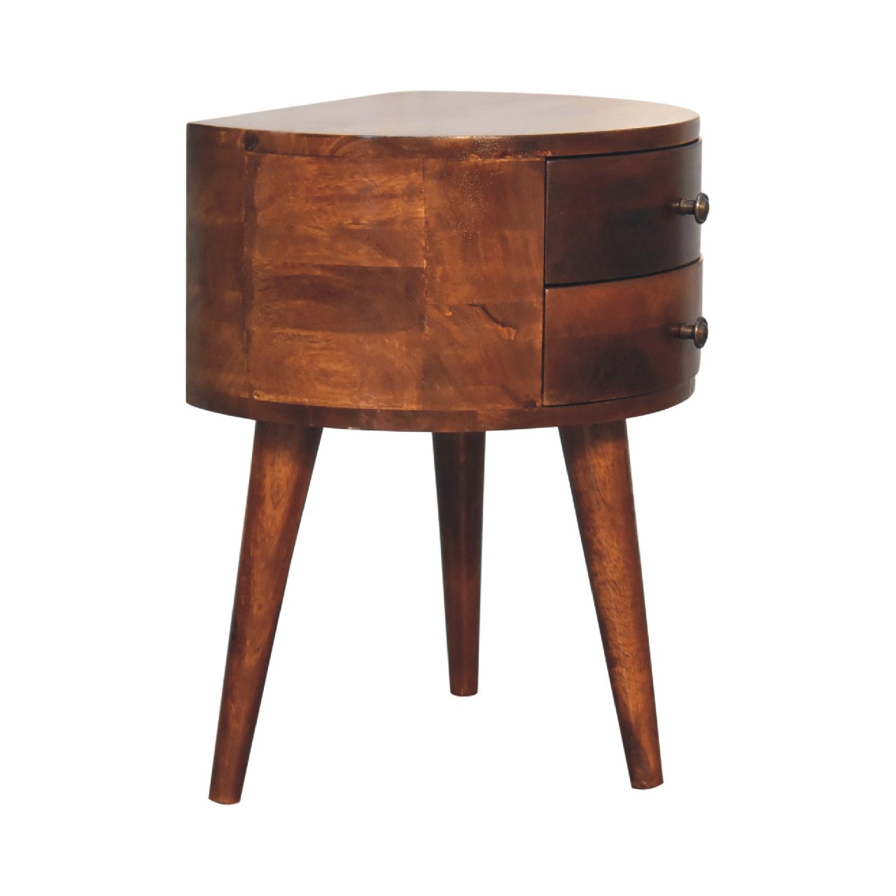 Szafka nocna Artisan IN3547 – lite drewno mango, wykończenie kasztanowe - Image 2