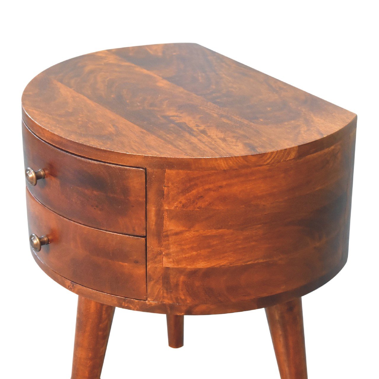 Szafka nocna Artisan IN3547 – lite drewno mango, wykończenie kasztanowe - Image 4
