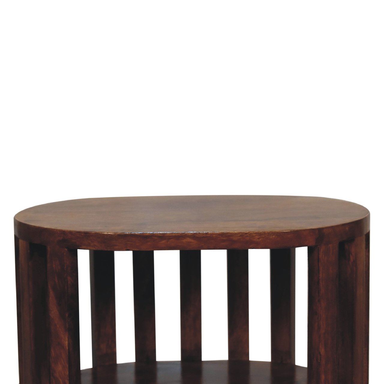Szafka nocna z litego drewna mango – kasztanowa, 36 cm — model IN3551 - Image 4