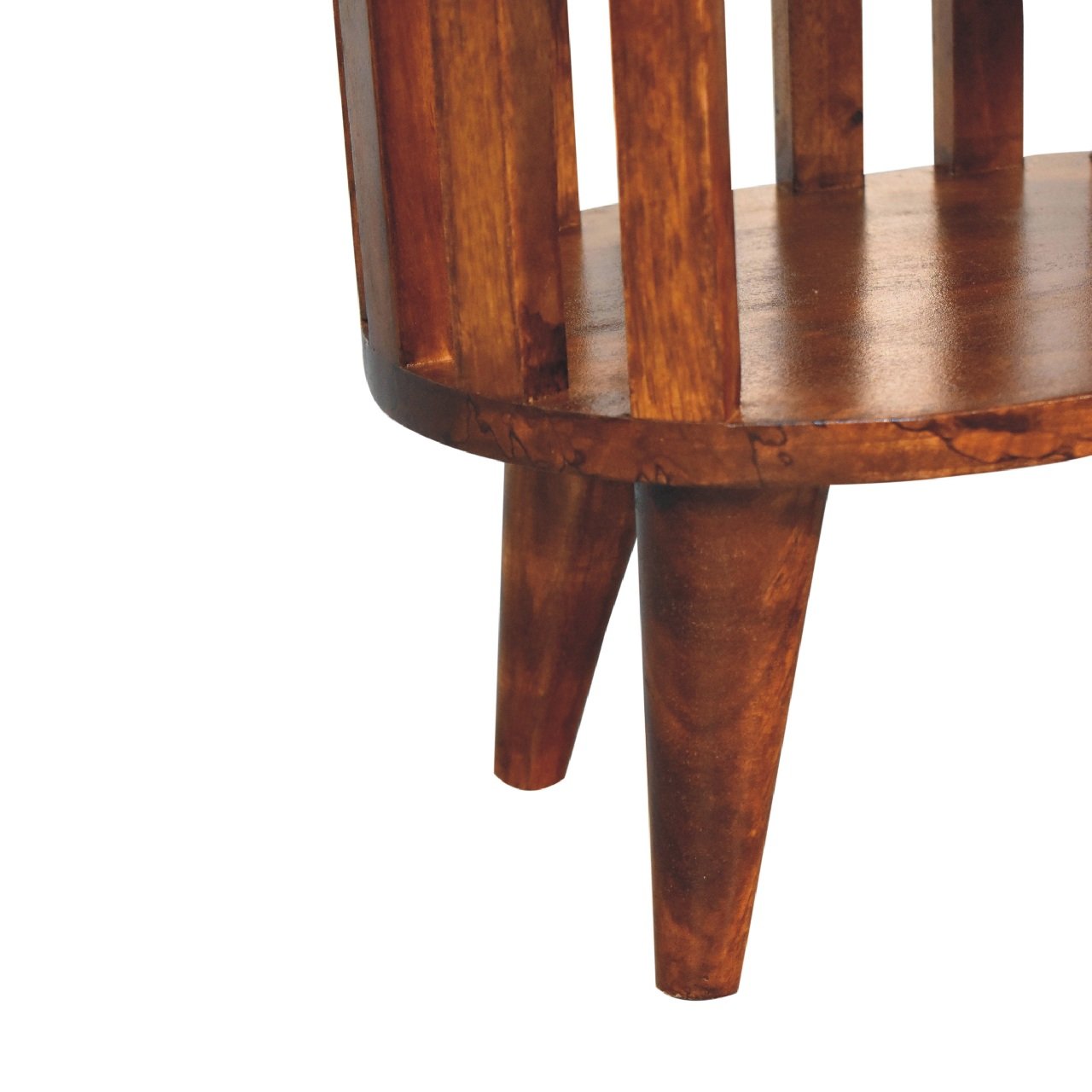Szafka nocna z litego drewna mango – kasztanowa, 36 cm — model IN3551 - Image 6