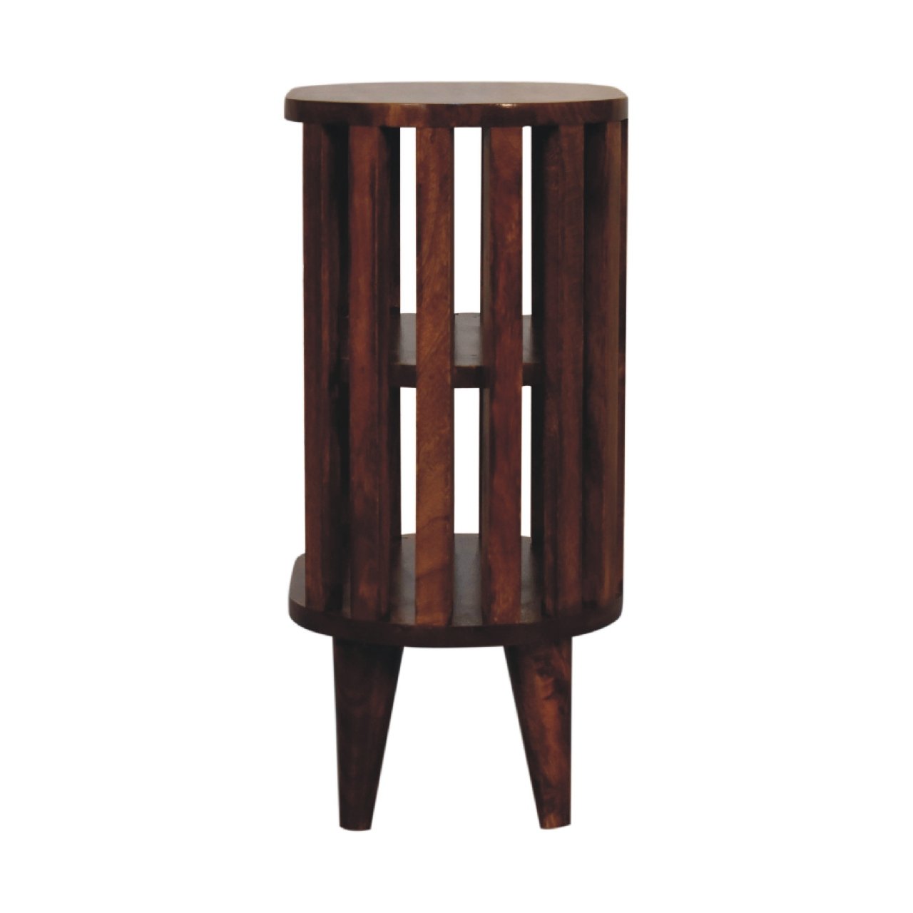 Szafka nocna z litego drewna mango – kasztanowa, 36 cm — model IN3551 - Image 7