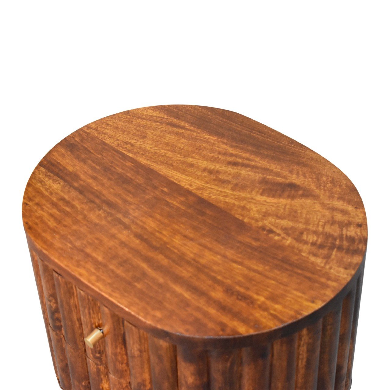 Szafka nocna Artisan IN3554 – lite drewno mango, wykończenie kasztanowe - obrazek 5