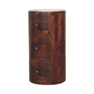 Komoda z litego drewna mango – kasztanowa, 30 cm