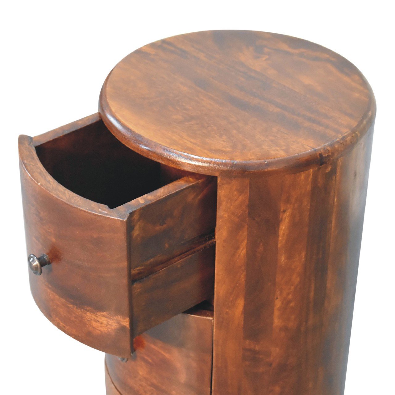 Komoda z litego drewna mango – kasztanowa, 30 cm - Image 5