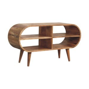Szafka RTV Artisan IN3564 – lite drewno mango, wykończenie dębowe