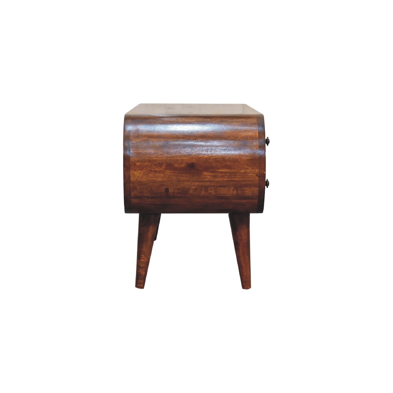 Szafka RTV z litego drewna mango – kasztanowa, 110 cm — model IN3569 - obrazek 6