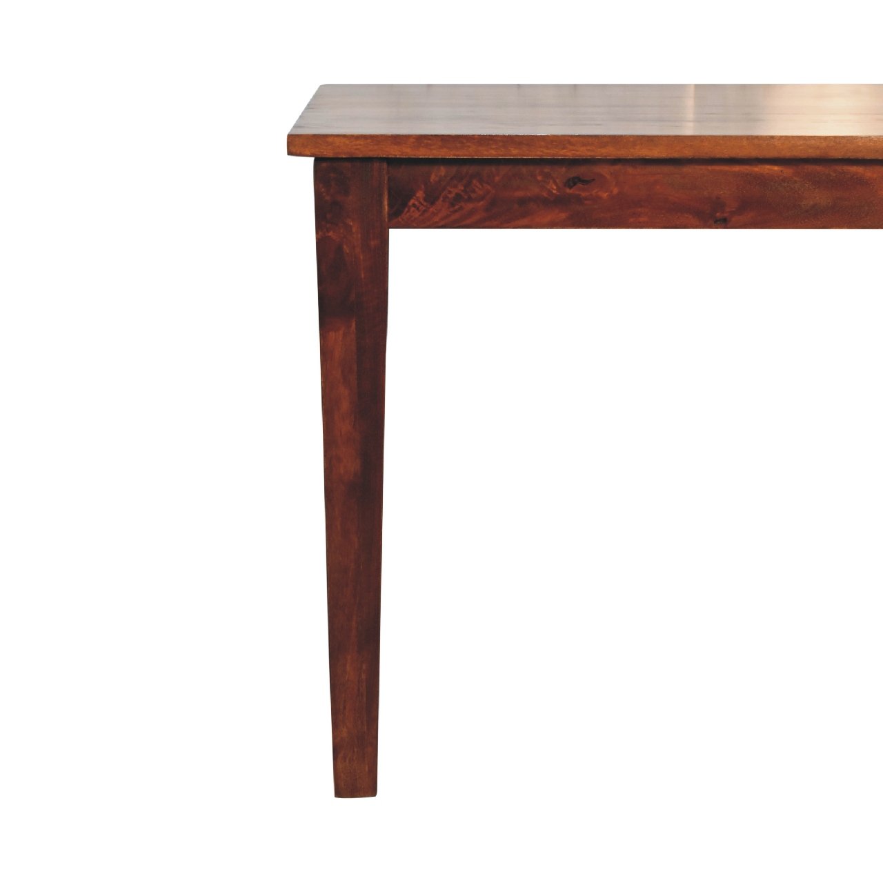 Stół z litego drewna mango – kasztanowy, 150 cm - obrazek 3