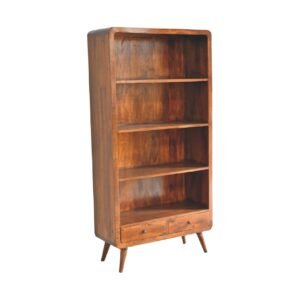 Szafka z naturalnych materiałów – kasztanowa, 90 cm