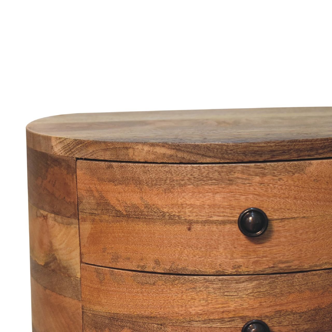 Szafka nocna Artisan IN3598 – lite drewno mango, wykończenie dębowe - obrazek 3