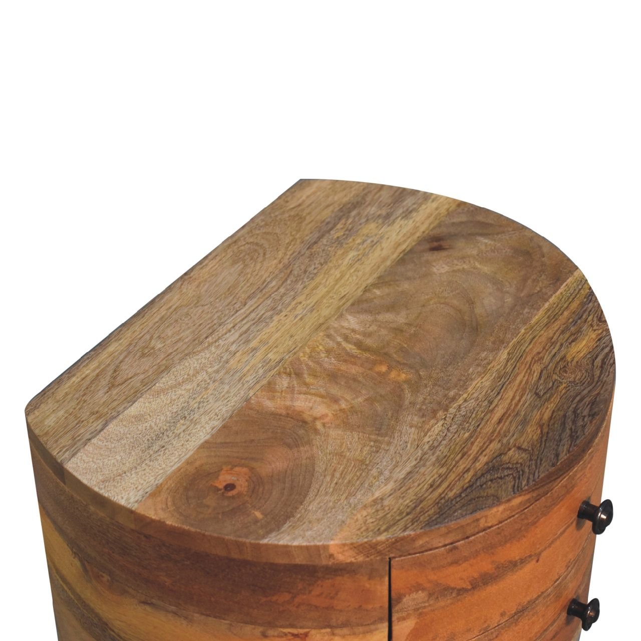 Szafka nocna Artisan IN3598 – lite drewno mango, wykończenie dębowe - obrazek 4