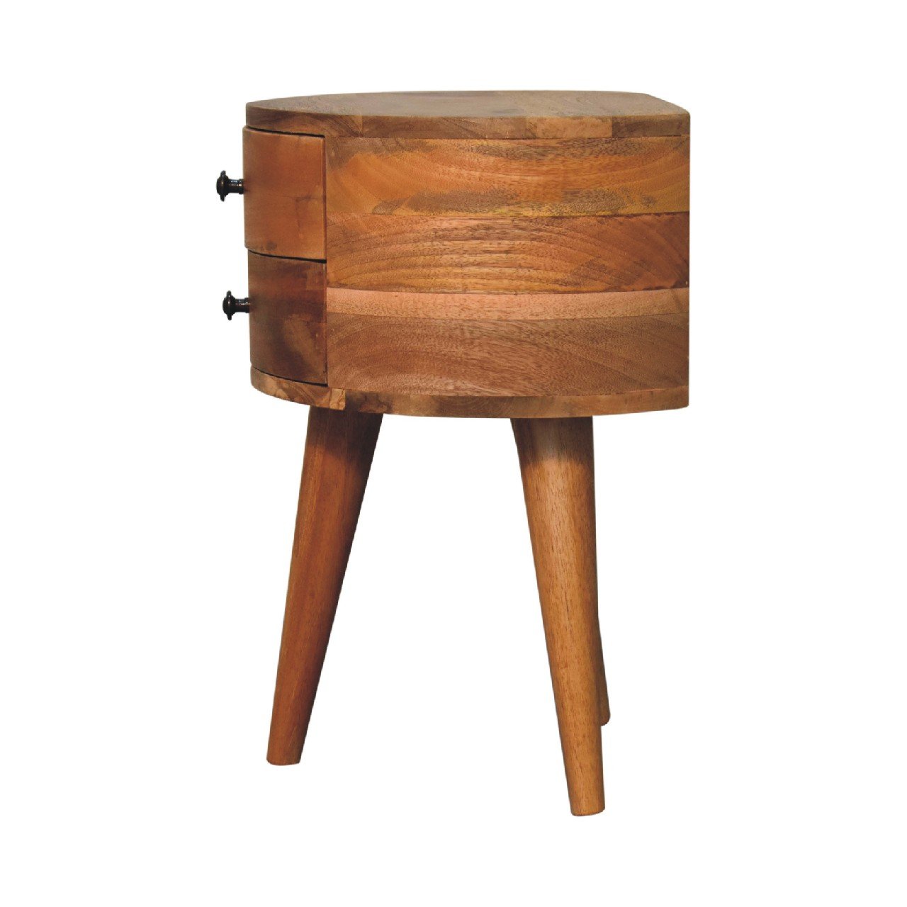Szafka nocna Artisan IN3598 – lite drewno mango, wykończenie dębowe - obrazek 7