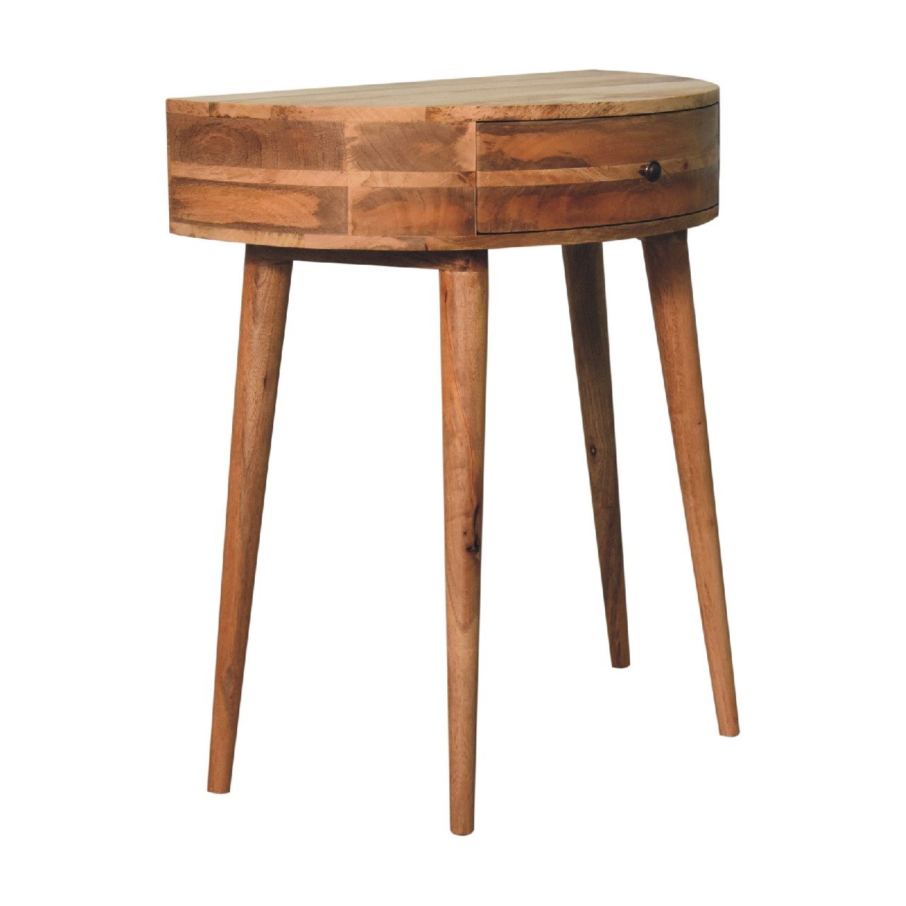 Stół z litego drewna mango – dębowy, 70 cm — model IN3599 - Image 2