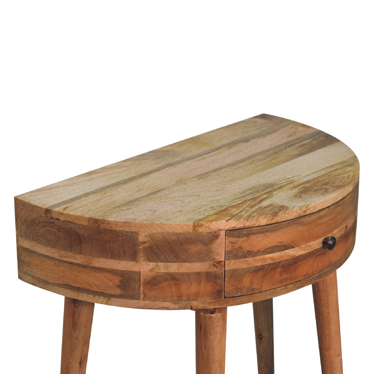 Stół z litego drewna mango – dębowy, 70 cm — model IN3599 - Image 4