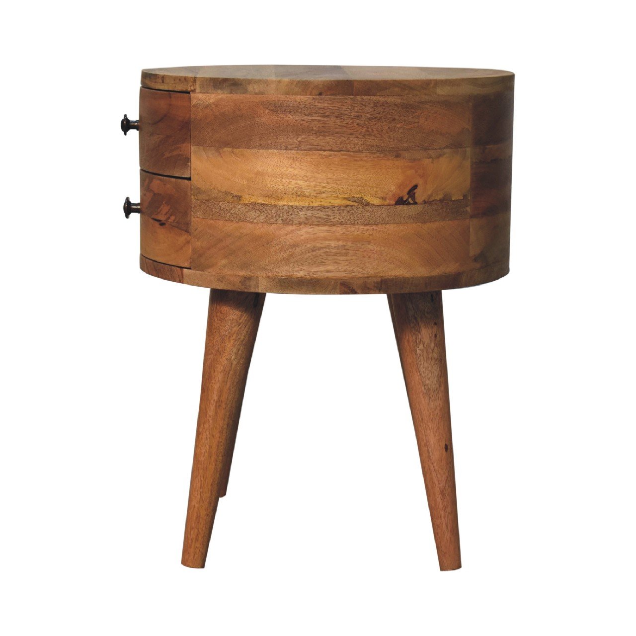 Szafka nocna Artisan IN3602 – lite drewno mango, wykończenie dębowe - obrazek 8