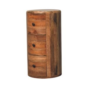 Stolik kawowy Artisan IN3603 – lite drewno mango, wykończenie dębowe