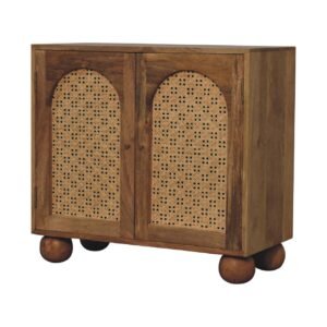 Szafka Artisan IN3618 – lite drewno mango, wykończenie dębowe