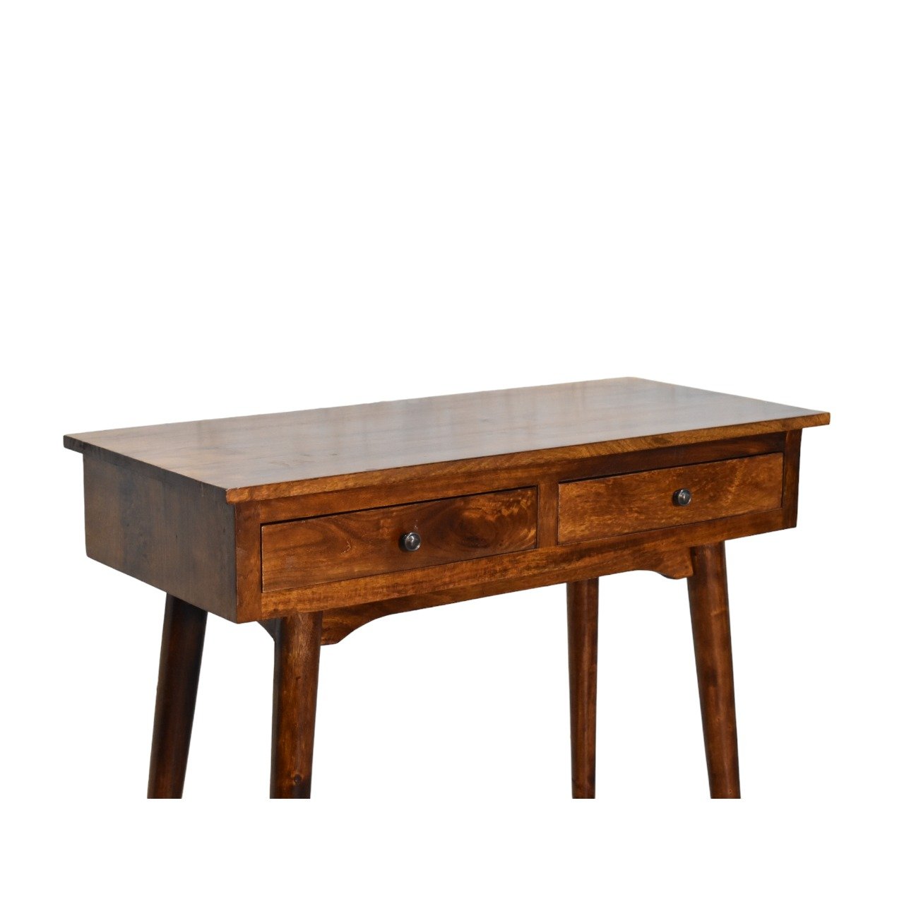 Stół z litego drewna mango – kasztanowy, 90 cm — model IN3625 - Image 2