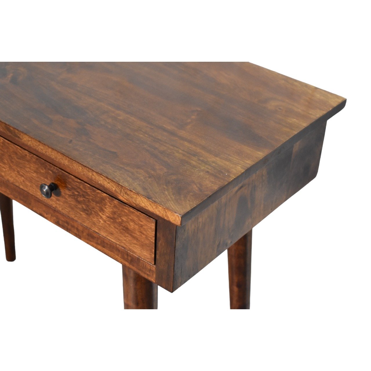 Stół z litego drewna mango – kasztanowy, 90 cm — model IN3625 - Image 5