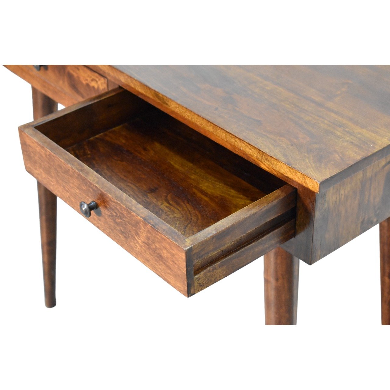Stół z litego drewna mango – kasztanowy, 90 cm — model IN3625 - Image 6