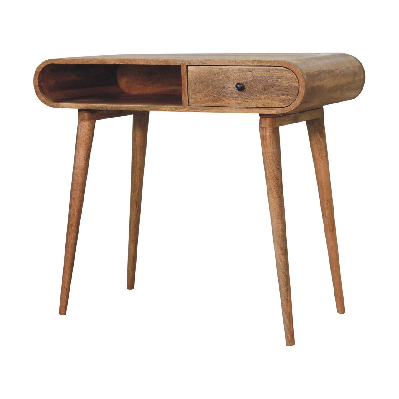 Biurko Artisan IN3628 – lite drewno mango, wykończenie kasztanowe