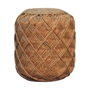 Pufa lub podnóżek Artisan IN3629 – naturalne materiały dobrane przez Artisan, wykończenie naturalne