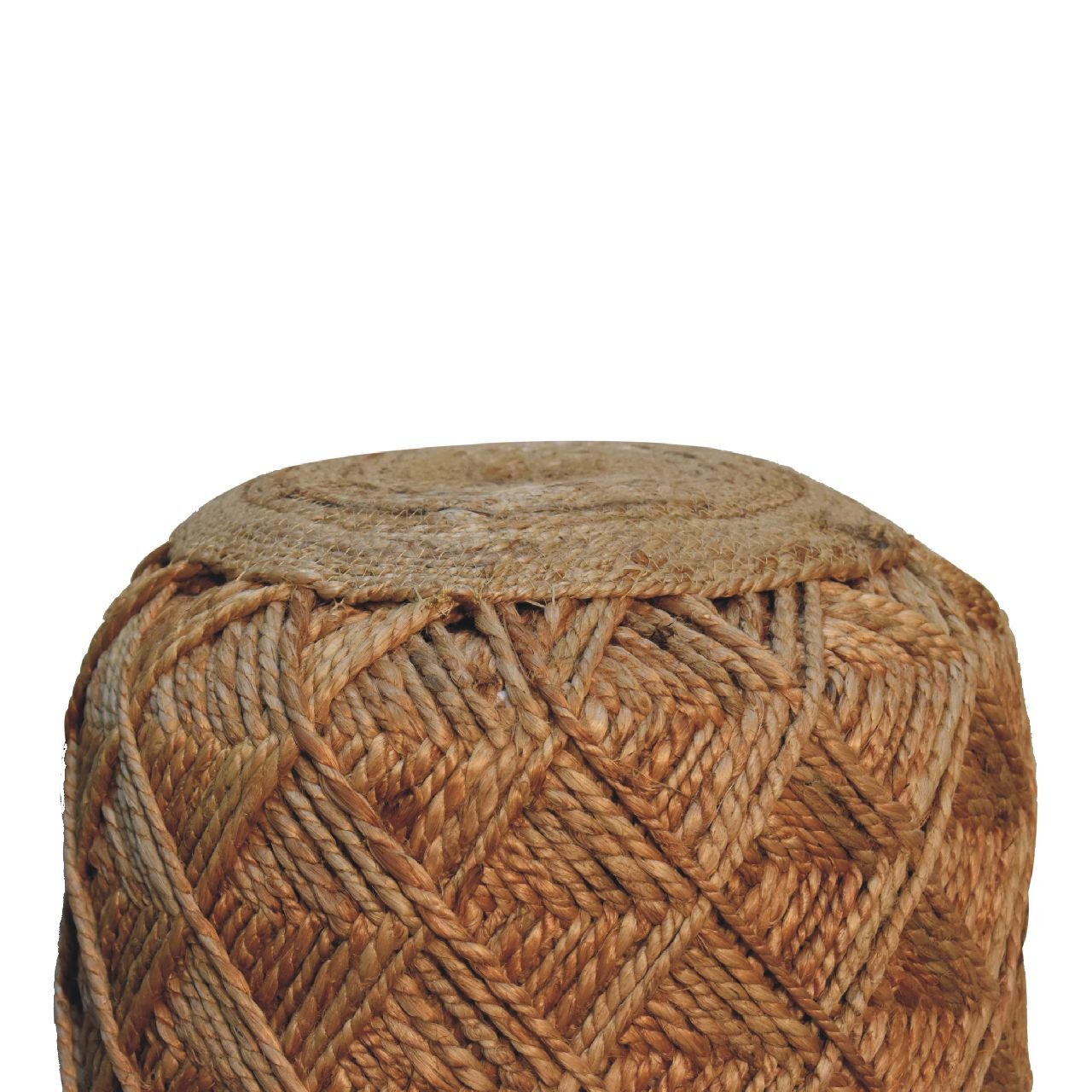 Pufa lub podnóżek Artisan IN3629 – naturalne materiały dobrane przez Artisan, wykończenie naturalne - Image 3