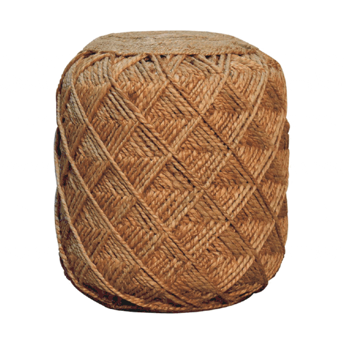 Pufa lub podnóżek Artisan IN3629 – naturalne materiały dobrane przez Artisan, wykończenie naturalne - Image 8