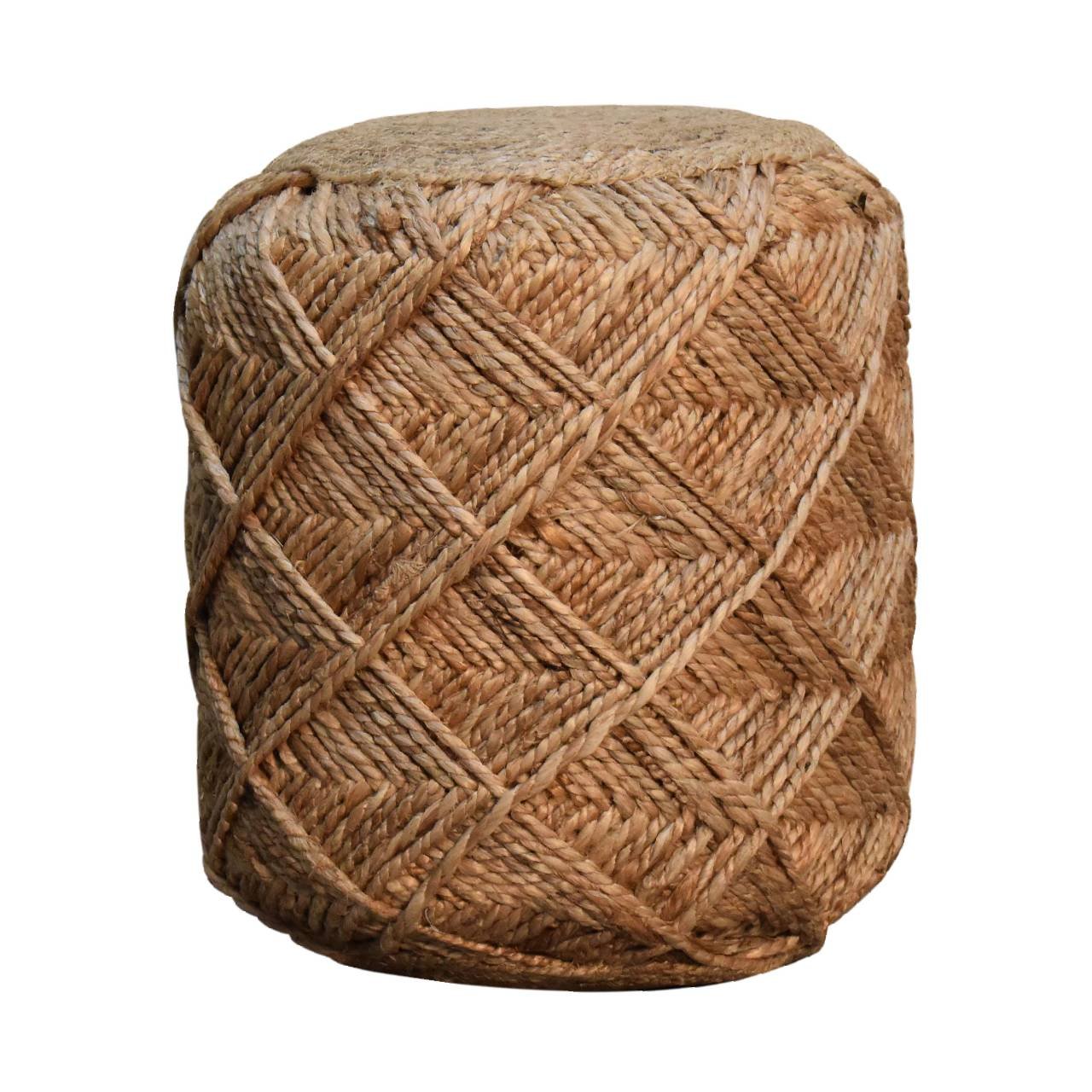 Pufa lub podnóżek Artisan IN3632 – naturalne materiały dobrane przez Artisan, wykończenie naturalne