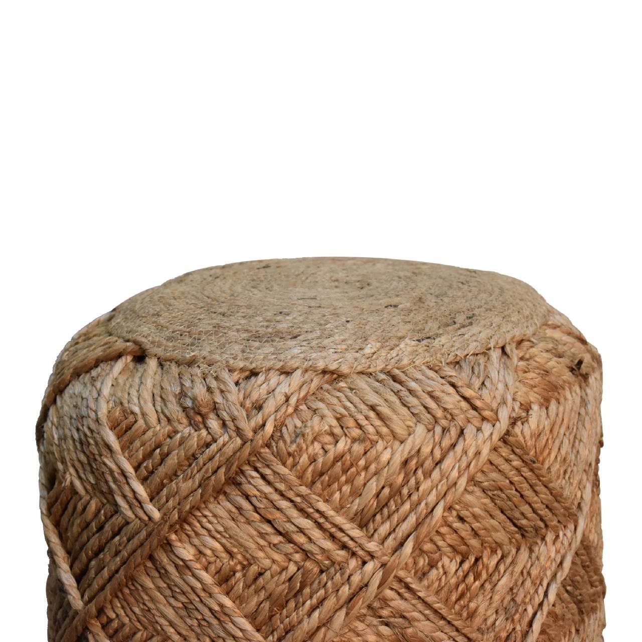 Pufa lub podnóżek Artisan IN3632 – naturalne materiały dobrane przez Artisan, wykończenie naturalne - Image 3
